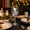 thumbnail image 4 of Snowman Christmas Holiday Stemware 12oz, Wine Glass with Smooth 2D Print, Festive Xmas Party Table Decor & Hostess Gift for Wine Lovers & Family, 4 of 4