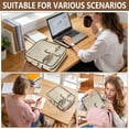 thumbnail image 7 of Haosy Accordion File Organizer Zipper Binder 500 Sheet 6-Tab Expanding File Folder Multi-Pocket 1.2 Inch 3 Ring Elegant Goose with Goslings Swimming, 7 of 7