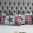 thumbnail image 2 of JML Navy & Red Star Polyester Quilt, Queen - Breathable, 2 of 6