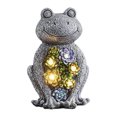 thumbnail image 1 of Estatuilla de Animal Solar, luz, rana, búho, Mini escultura Animal para decoración de jardín, 1 of 8
