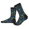 thumbnail image 2 of Pofeuu Hawaiian Style Print Crew Socks, Adult Running Hiking Socks for Youth and Adult, 2 of 7