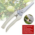 FlyFlise Portable Multi-Function Stainless Steel Pruning Shears Multipurpose White Hand