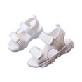 thumbnail image 7 of HUANBAI Girls Sandals For Toddlers And Kids Comfortable Open Toe Casual Summer Shoes Breathable Lightweight Everyday Footwear For Ages 1 6 5-6 Years, 7 of 7