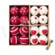 thumbnail image 1 of 16 piezas de adornos de bolas de Navidad perfecl decoración navideña adornos colgantes ligeros para Navidad para oficina festival compromiso Rojo, 1 of 8
