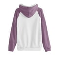 thumbnail image 3 of Timegard Sweatshirts for Women Long Sleeve Hoodies Pullover Fall Color Block Loose Tops with Pockets, 3 of 4