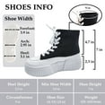 thumbnail image 2 of CHEERMORE Women Platform Female Casual Canvas Shoes Adult US 7 Black, 2 of 8