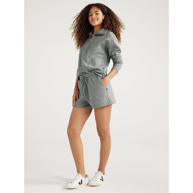 Free Assembly Women's Sweat Shorts with Side Slits, 3