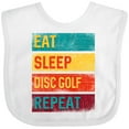 thumbnail image 3 of Inktastic Disc Golfer Eat Sleep Disc Golf Repeat Boys or Girls Baby Bib, 3 of 4