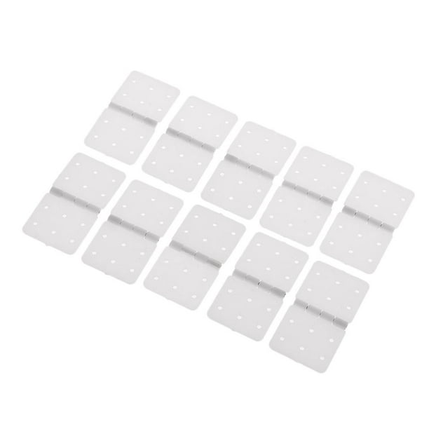10 bisagras de plástico con pasador para aviones RC, modelos de aviones, baterías Lipo.