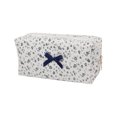 thumbnail image 2 of Floral Makeup Bag, Cute Quilted Makeup Toiletry Bag, Zipper Cosmetic Pouch, Daily Travel Use Skincare Bag, Multipurpose Organizer Bag, 2 of 5