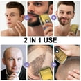 thumbnail image 7 of Hatteker 3-Blade Foil Shaver for Men, Bald Head Shaver & Facial Hair Trimmer, IPX7 Washable, USB Rechargeable, LED Display, Pop-Up Trimmer, 7 of 7
