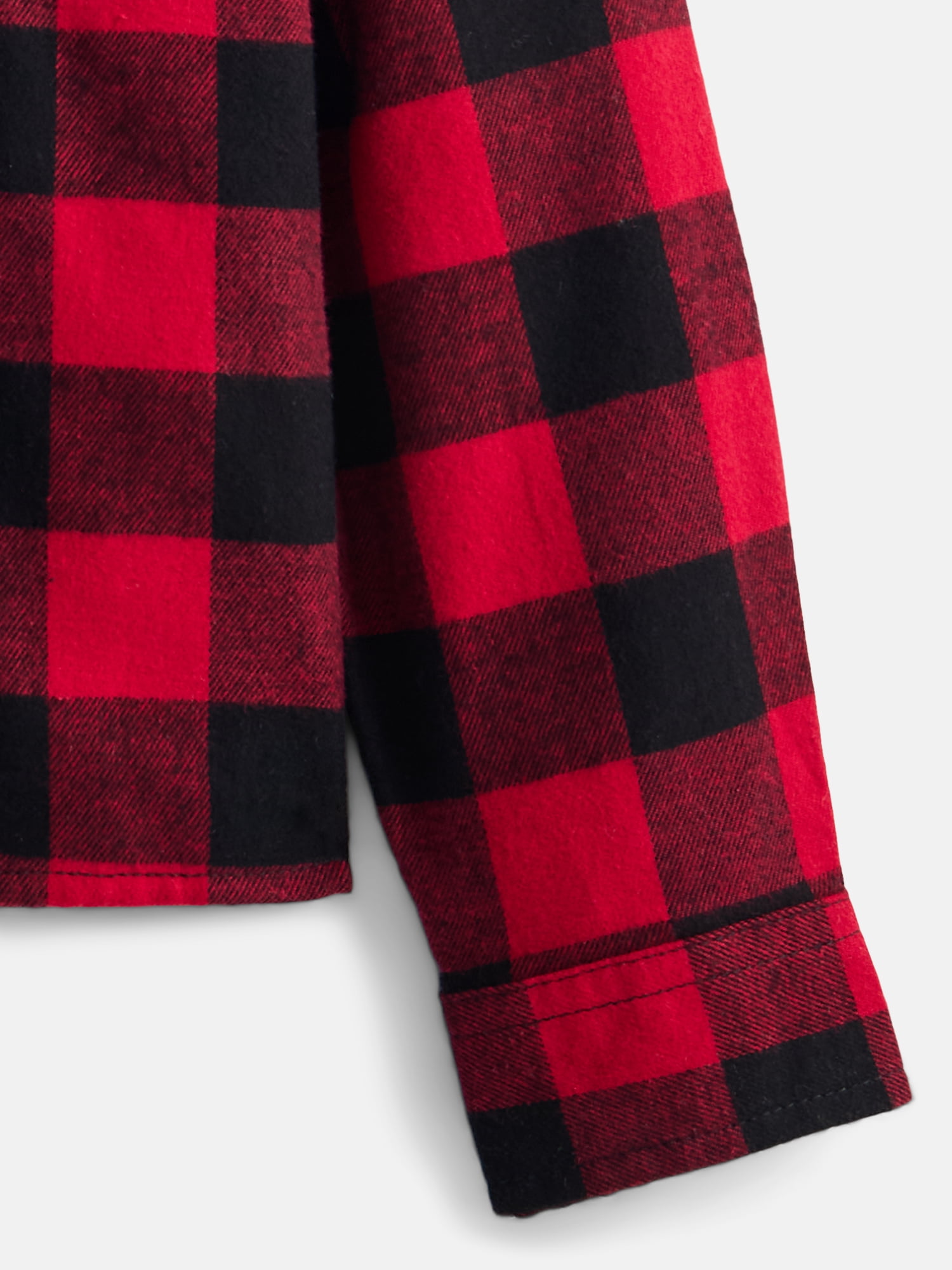 Wonder Nation Boys' Flannel Shirt with Long Sleeves, Sizes 4-18 & Husky
