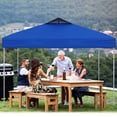 thumbnail image 4 of Costway 10 X 10 FT 1-Person Setup Pop up Canopy Tent with 1-Push Center Lock Wind Ropes Blue, 4 of 10