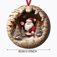 thumbnail image 3 of Gkeoshab Hangs Acrylic Christmas Tree Ornament: Snowy Cottage Flat Pendant Home & Garden, 3 of 5