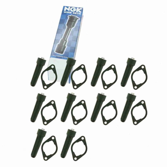 10 pc NGK 58970 Ignition Coil Boots for 146046 175-1053 35-7069 50059 50059-1 671-6295 702478 SPB171 SPP108E Direct Spark Plug Wire