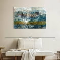 thumbnail image 2 of Elephant Stock Sea Depth Abstract Wall Art - Horizontal Canvas Wall Art - Living Room Wall Decor - Abstract Canvas - Gray And Gold Decor By Chamira Young - 39" x 26", 2 of 8