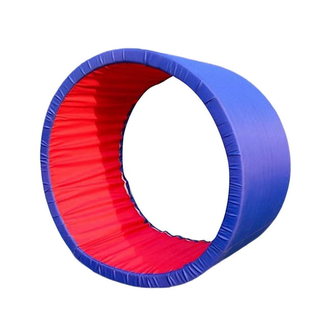 Xuanheng Accessoires de Jeu Cercle Rampant Roue Roulante Extérieure pour Fête d'Anniversaire Carnaval Bleu