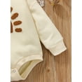 thumbnail image 5 of Baby Boys Girls Romper Long Sleeve Crew Neck Sun Print Fall Bodysuit for Casual Daily, 5 of 7