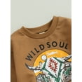 thumbnail image 6 of Liacowi Western Baby Boy Clothes Cow Print Sweatshirt Pullover Top Jogger Pants 2Pcs Toddler Boy Cowboy Fall Winter Outfits, 6 of 9