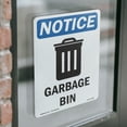 thumbnail image 4 of Garbage Can With Symbol OSHA Notice Vinyl Decal Label 14 Inch x 10 Inch - 10 Pack, 4 of 6