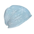 thumbnail image 3 of Gaeub Snowflake Snowing Knit Cuffed Beanie Top Level Beanie Men Women Winter Knit Caps Soft Ski Hat, 3 of 7