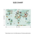 thumbnail image 2 of Placemats Set of 4 / 6, World Travel Map Placemats for Dining Table Indoor/Outdoors Heat Resistant Washable Placemats 18" x 12", 2 of 8