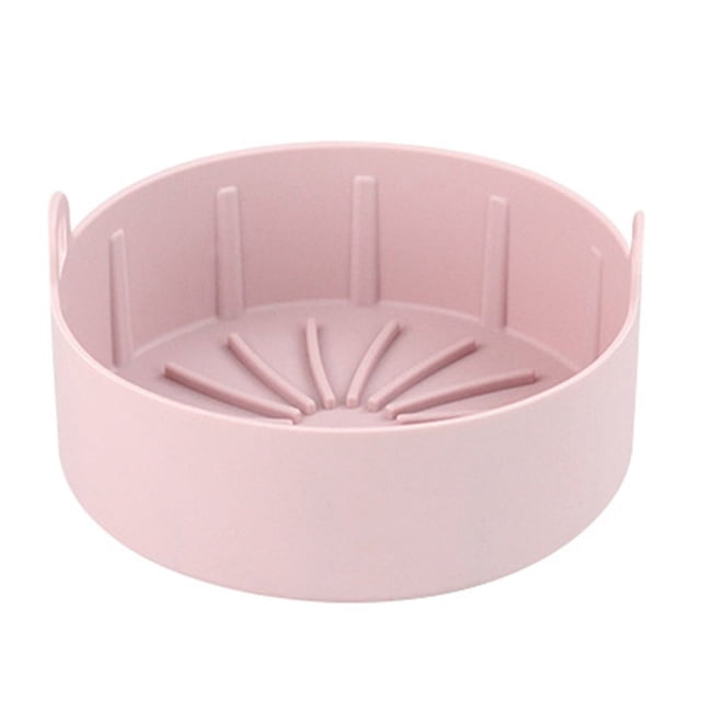 Panier en Silicone pour Friteuse à Air Chaud Pot en Silicone pour Friteuse à Air Panier de Cuisson avec Poignée Bol Micro-Ondes Accessoires pour Friteuse à Air