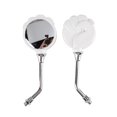 thumbnail image 1 of TopOne Motorcycle Rearview Mirror Aluminum Alloy Handlebar Mount Retro Round Side View Mirror for Street Bike Scooter, 1 of 8