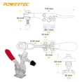 thumbnail image 6 of POWERTEC 1PK Hold Down Toggle Clamp, 500 lbs Holding Capacity, 225D Antislip Quick Release Horizontal Clamps for Woodworking Jigs and Fixtures, Welding, Drill Press, Crosscut Sled, 20301, 6 of 7