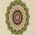 thumbnail image 1 of Ahgly Company Machine Washable Indoor Square Transitional Khaki Gold Area Rugs, 7' Square, 1 of 7