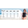 thumbnail image 2 of Charmo Plus Size Swimsuit for Womens One Piece Athletic Racerback Bathing Suits, 2 of 5