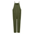 thumbnail image 4 of Utoimkio Women's Casual Jumpsuits Overalls Bib Solid Sleeveless Rompers for Women with Pockets, 4 of 7