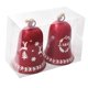 thumbnail image 4 of 2x Campana decorativa navideña, ideal para fiestas y celebraciones, colgante para decoración de interiores Alce de guirnalda, 4 of 9