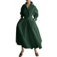 thumbnail image 4 of ZANZEA Women Buttons Long Sleeve Dress High Waist Casual Long Shirt Dress, 4 of 6