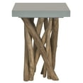 thumbnail image 2 of SAFAVIEH Hartwick Rustic Glam Branched Square Side Table, Grey/Natural, 2 of 4