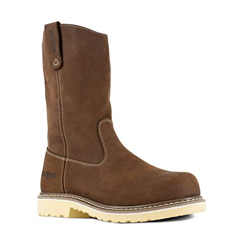 Iron Age Mens Solidifier 11 Inch Waterproof Composite Toe Work Work Safety Shoes Casual Brown