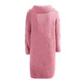 thumbnail image 5 of Women‘s Long Large Classic Cardigans Cable Knit Hood Sweater Oversized Button Duster Coat with Pocket 2024, 5 of 5