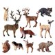 thumbnail image 1 of 10pcs Simulated Forest Animal Models Elk/fox/deer/squirrel/brown Bear Miniature Figurines Ornament Realistic Wild Animal Static Model Children Educati, 1 of 5
