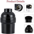 thumbnail image 3 of 6 Pack E26 Lamp Socket Retro Standard Lamp Holder with Medium Base Screw-in Black Lamp Socket Replacement for Edison Bulbs DIY Lighting, 3 of 7