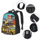 thumbnail image 2 of Fotbe Different Construction Site Vehicles Mochila para Hombre y Mujer - Tela Oxford 600D Resistente - Mochila Impermeable de Gran Capacidad para Escuela, Viajes y Senderismo, 2 of 6