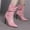 Pink, variant on POROPL Knee High Boots for Women Winter Fall High Heel Pointed Toe Knight Shoes,Womens Boots Size 4.5