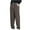 Brown, variant on Mens Casual Pants Loose Solid Casual Elastic Waist Pocket Long Pants Black