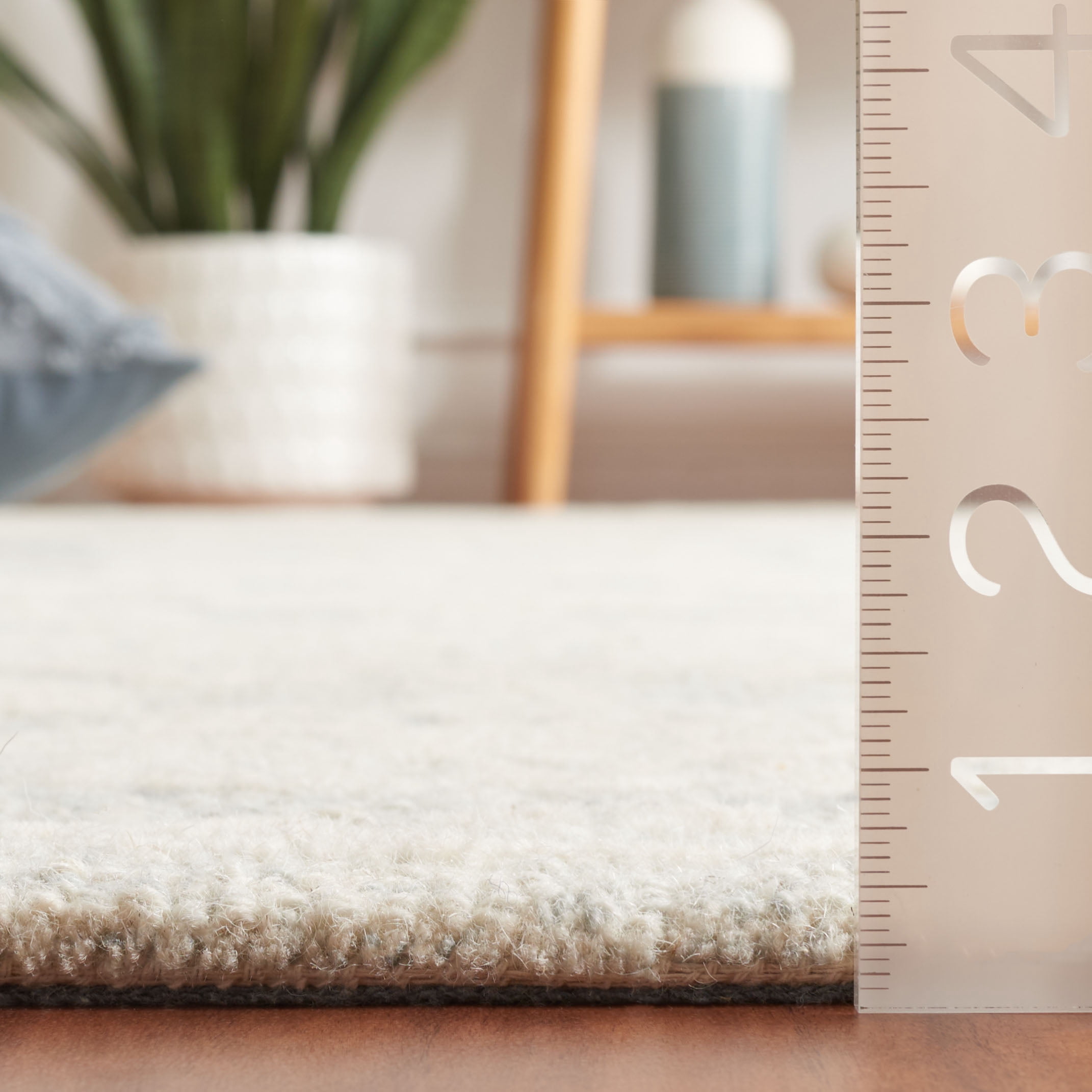 SAFAVIEH Ebony Aideen Floral Area Rug, Ivory/Light Grey, 3' x 5'