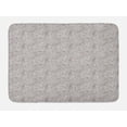 thumbnail image 1 of Brown Paisley Bath Mat, Intertwined Detailed Sketch Motifs of Flowers and Antique Ornaments, Plush Bathroom Decor Mat with Non Slip Backing, 29.5" X 17.5", Dark Mauve and White, by Ambesonne, 1 of 2