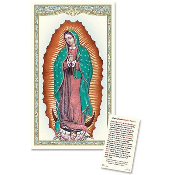 Our Lady of Guadalupe Laminated Holy Card -25/pk (PC911)