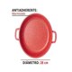 thumbnail image 2 of Olla Antiadherente Hot Spot Roja con Tapa 28 cm de Aluminio de Alta calidad, 2 of 4