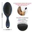 thumbnail image 6 of Dark Blue Christmas Snowflake Pattern Hair Brush,Girls Detangling Hair Brush,Glide Through Tangles with Ease for Wet & Dry Hair,8.8"X2.8", 6 of 7