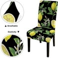 thumbnail image 5 of Chair Covers for Dining Room Set of 6 Stretch Jacquard Parson Chair Slipcover Removable Washable Chair Protector for Home,Restaurant,Banquet Lemon Pattern, 5 of 5