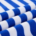 thumbnail image 5 of Kids Bath and Beach Hooded Towel Cartoon Wrap,24" x 48", Blue Striped Shark, 5 of 6