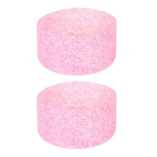 Funda protectora de bota de silicona de 2 piezas para la parte inferior de botellas de agua de 30-40 oz para vaso rosa